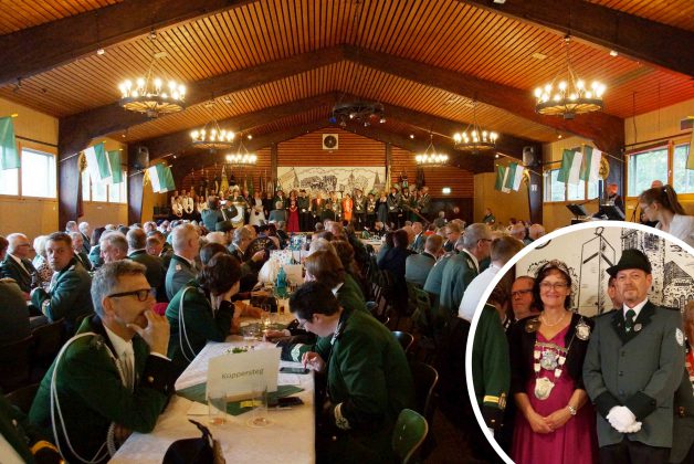 Schützen in der Hubertushalle