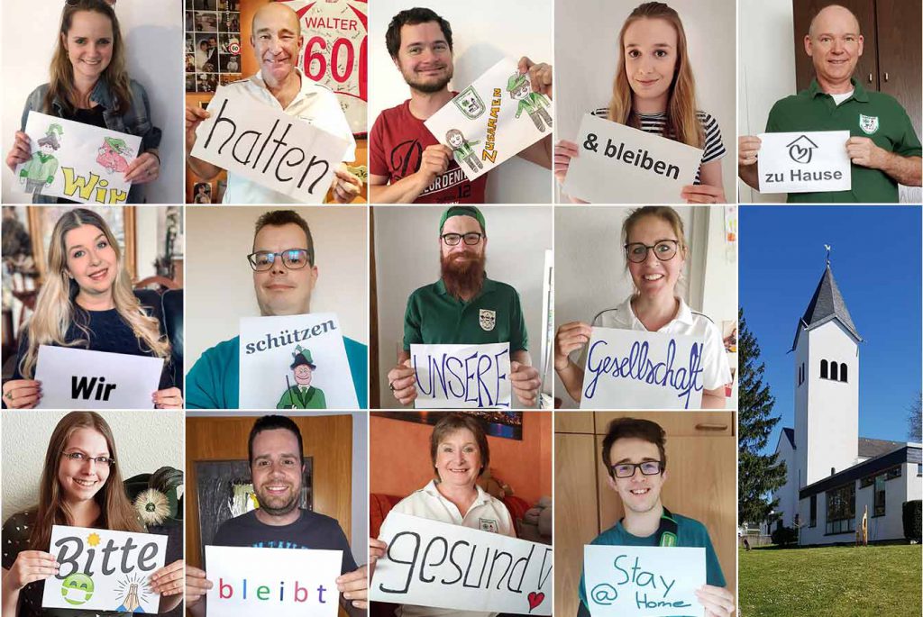 Bürgerschützen Quettingen Bildcollage #stay@home