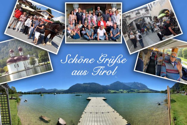 Postkarte Vereinsfahrt Tirol