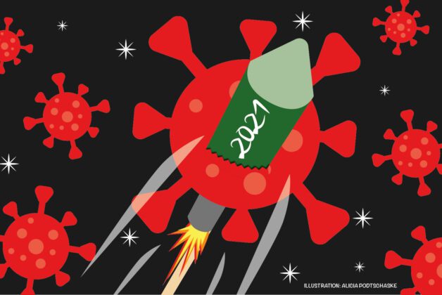 Corona-Feuerwerk Illustration von Alicia Podtschaske