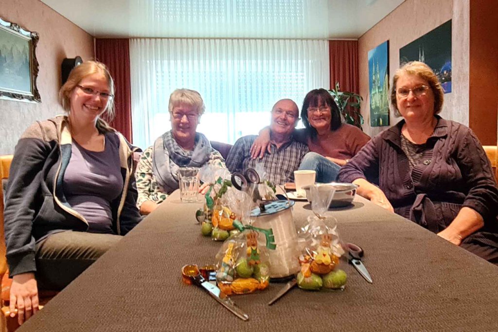 Mitglieder nach dem Packen