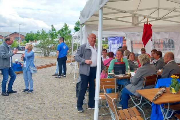 Biergartenstimmung in der Bahnstadt